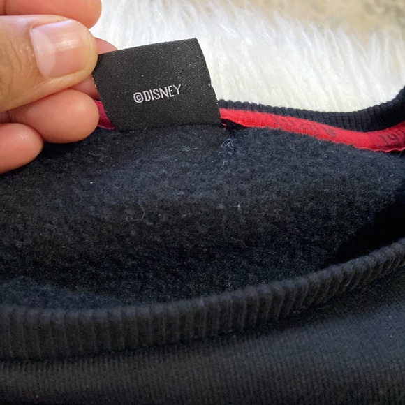 Disney Crop Sweatshirt Mickey saying “ET ALORS!” “So what” approximately size S - Picture 12 of 17